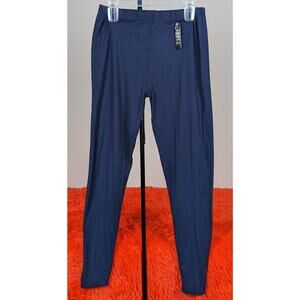 NWT Eevee PLUS Navy Basic Comfort Stretch Soft Solid Leggings L/XL (10-14)